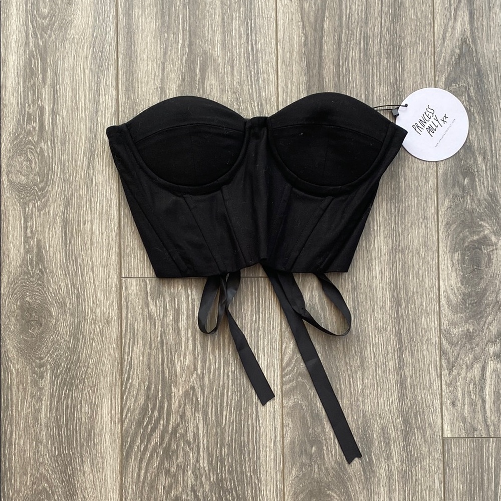 Princess Polly - NWT! Endless Love Corset Top in Black - Size 4